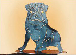 12 x 14  inch Black powder coated and will not rust great for indoor or outdoor decor.