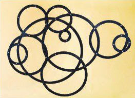 36 x 48 inch Black powder coated and will not rust, great for indoor or outdoor decor.