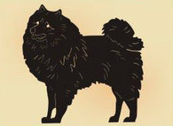 14 x 14 inch Black powder coated and will not rust, great for indoor or outdoor decor.