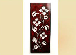 10 x 24 inch Black powder coated and will not rust, great for indoor or outdoor decor.