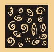 12 x 12 inch Black powder coated and will not rust, great for indoor or outdoor decor.