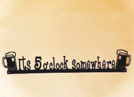 6 x 36 inch Black powder coated and will not rust, great for indoor or outdoor decor.