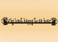 6 x 36 inch Black powder coated and will not rust, great for indoor or outdoor decor.