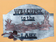 20 x 28 inch Black powder coated and 16 gauge steel  that will not rust,great for indoor or outdoor decor.