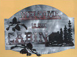 20 x 28 inch Black powder coated and 16 gauge steel  that will not rust,great for indoor or outdoor decor.