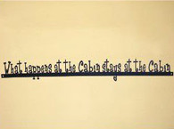 #CO 11 - 5 x 36 inch, 16 gauge steel, Black powder coated, will not rust, great for indoor or outdoor decor.