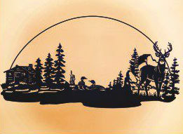 #D 6 - 19 x 48 inch, 16 gauge steel, Black powder coated so it will not rust, great for indoor or outdoor decor.