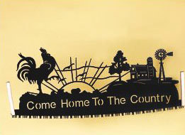 20 x 24 inch Black 16 gauge steel , powder coated and will not rust, great for indoor or outdoor decor.