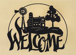 19 x 23 inch Black 16 gauge steel , powder coated and will not rust, great for indoor or outdoor decor.