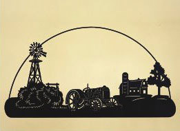 14 x 32 inch Black 16 gauge steel , powder coated and will not rust, great for indoor or outdoor decor.