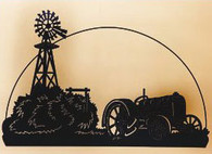 25 x 45 inch Black 16 gauge steel , powder coated and will not rust, great for indoor or outdoor decor.