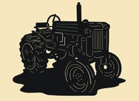 24 x 18 inch Black 16 gauge steel , powder coated and will not rust, great for indoor or outdoor decor.