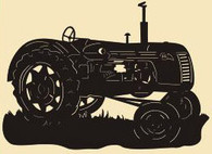 24 x 18 inch Black 16 gauge steel , powder coated and will not rust, great for indoor or outdoor decor.