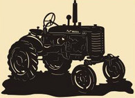 24 x 18 inch Black 16 gauge steel , powder coated and will not rust, great for indoor or outdoor decor.