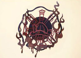 17 x 22 inch Black 16 gauge steel , powder coated and will not rust, great for indoor or outdoor decor.