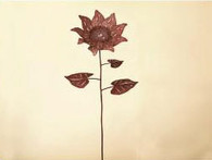 10 x 32 inch 16 gauge steel powder coated and will not rust, great for indoor and outdoor decor.