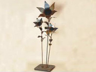 10 x 60 inch 16 gauge steel powder coated and will not rust, great for indoor and outdoor decor.