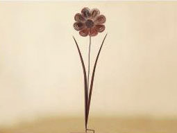 8 x 60 inch 16 gauge steel powder coated and will not rust, great for indoor and outdoor decor.