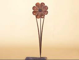 8 x 60 inch 16 gauge steel powder coated and will not rust, great for indoor and outdoor decor.