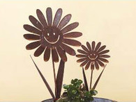 8 x 16 inch 16 gauge steel powder coated and will not rust, great for indoor and outdoor decor.