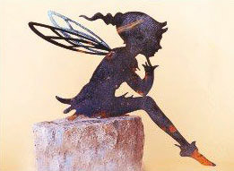 16 x 16 inch 16 gauge steel powder coated and will not rust, great for indoor and outdoor decor.