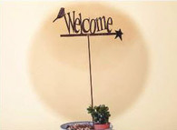 9 x 18 inch 16 gauge steel great for outdoor decor.