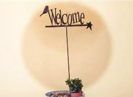 9 x 18 inch 16 gauge steel great for outdoor decor.