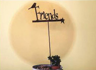 9 x 18 inch 16 gauge steel great for outdoor decor.