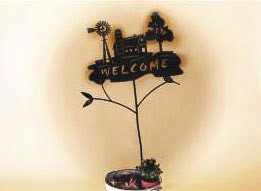 24 x 24 inch 16 gauge steel great for outdoor decor.