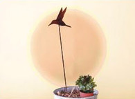 7 x 8 inch 16 gauge steel great for outdoor decor.