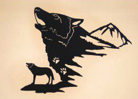 14 x 18  inch Black  16 gauge steel powder coated and will not rust, great for indoor or outdoor decor.