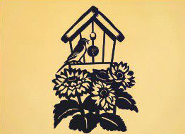 # B8 - 15 x 22 inch, Black Powder Coated, will not rust, great for indoor or outdoor decor.