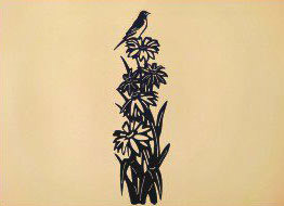 # B7 - 9 x 30 inch, Black Powder Coated, will not rust, great for indoor or outdoor decor.