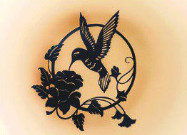 # B10 - 18 x 20 inch, Black Powder Coated, will not rust, great for indoor or outdoor decor.