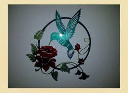 # B22 - 18 x 20 inch, Black Powder Coated, will not rust, great for indoor or outdoor decor.