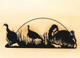 # B19 - 17 x 40 inch, Black Powder Coated, will not rust, great for indoor or outdoor decor.