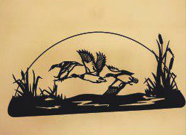 # B12 - 19 x 43 inch, Black Powder Coated, will not rust, great for indoor or outdoor decor.