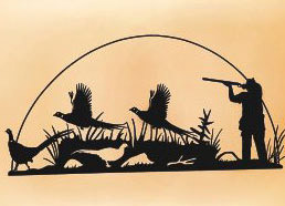 HU 3 - 22 x 47 inches, 16 Gauge Steel, Black Powder Coated, Will Not Rust, Unique Indoor or Outdoor Decor.