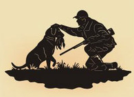 HU 6 - 32 x 20 inches, 16 Gauge Steel, Black Powder Coated, Will Not Rust, Unique Indoor or Outdoor Decor.