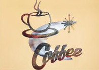 K 8 - 18 x 22 inches, 16 Gauge Steel, Unique Indoor or Outdoor Decor.