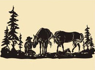 67 x 36  Inch Black 16 gauge steel powder coated and will not rust, great for indoor or outdoor decor.