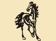 24 x 17 inch Black  16 gauge steel and powder coated so it  will not rust, great for indoor or outdoor decor. 