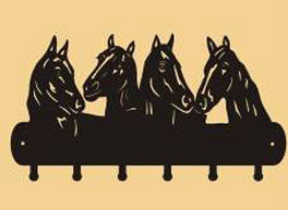 18 x 10 inch Black  16 gauge steel and powder coated so it  will not rust, great for indoor or outdoor decor. 