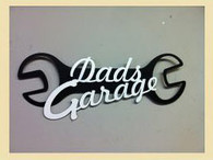 20 x 8 inch Black powder coated 16 gauge steel and will not rust, great for indoor and outdoor decor.