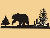 13 x 20 inch Black powder coated 16 gauge steel and will not rust, great for indoor and outdoor decor.