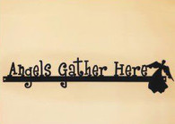 7 x 31 inch Black powder coated 16 gauge steel and will not rust, great for indoor and outdoor decor.