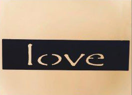 4 x 15 inch Black powder coated 16 gauge steel and will not rust, great for indoor and outdoor decor.