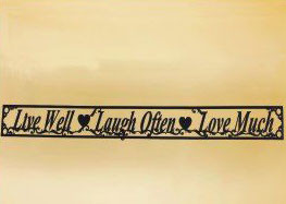 6 x 48 inch Black powder coated 16 gauge steel and will not rust, great for indoor and outdoor decor.