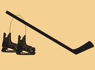 3D Skates with metal laces 20 x 48 inch  powder coated Black 16 gauge steel and will not rust, great for indoor and outdoor  decor.