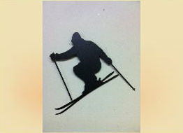 18 x 16 inch  powder coated Black 16 gauge steel and will not rust, great for indoor and outdoor  decor.